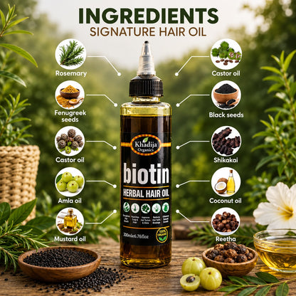 Biotin Hairoil (7+ Oils & 20+ Herbs)
